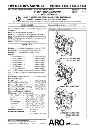 1'' EXP Metallic Air Operated Diaphragm Pump