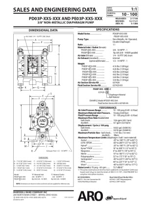 3/8'' Non-Metallic Diaphragm Pump