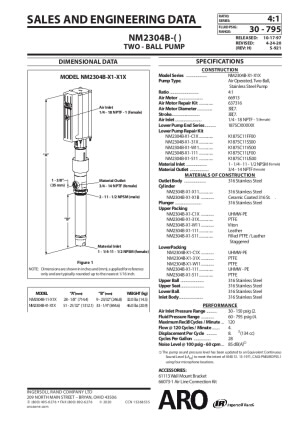 NM2304X-X1-X11 2-кульковий поршневий насос