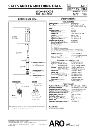 650944-XXX-B 2-Ball Piston Pump