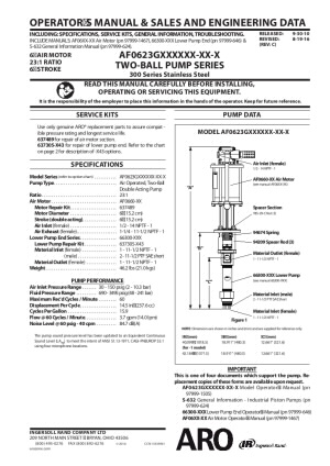 AF0623G Series 2-Ball Piston Pumps