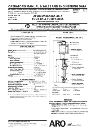 AF0805 Series 4-Ball Piston Pumps