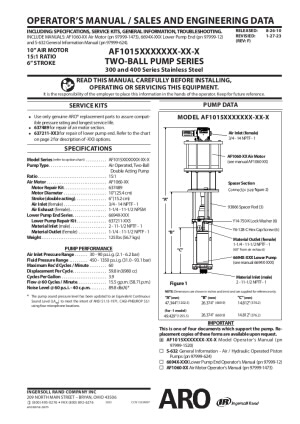 AF1015 Series 2-Ball Piston Pumps