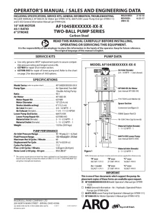 AF1045 Series 2-Ball Piston Pumps