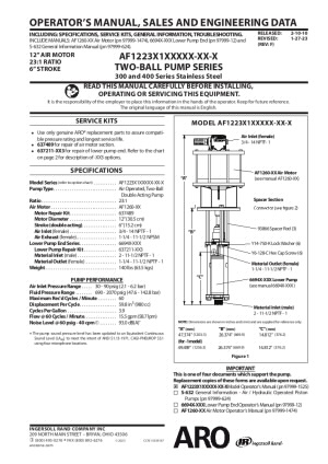 AF1223X1 Series 2-Ball Piston Pump