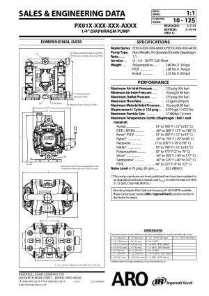 1/4'' Non-Metallic Diaphragm Pump