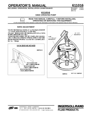 Hand Operated Grease Pumps