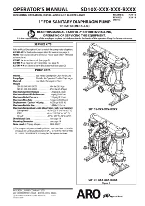 ARO FDA Stainless Steel Diaphragm Pump