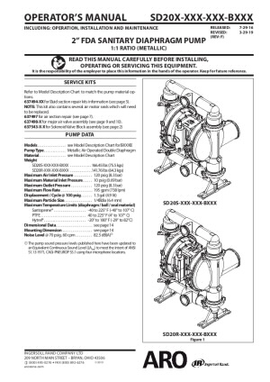 ARO FDA Stainless Steel Diaphragm Pump