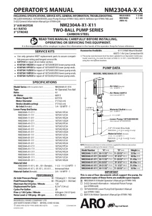 NM2304X-X1-X11 2-кульковий поршневий насос