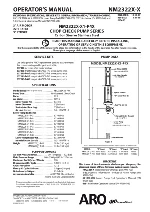 NM2322E F Series Chop Check Piston Pumps