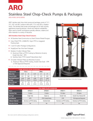 AF0412 Series Chop Check Piston Pumps