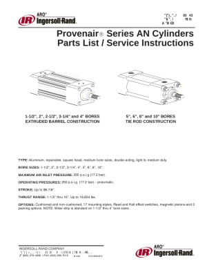 Provenair-NFPA Interchange Pneumatic Cylinders