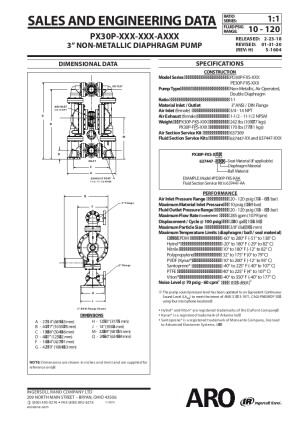 3'' EXP Non-Metallic Air Operated Diaphragm Pump